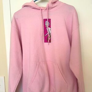 Pink Rick and Morty Primitive Hoodie medium